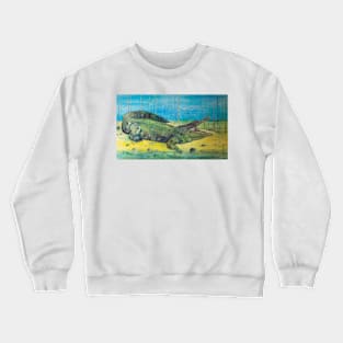 Green crocodile Crewneck Sweatshirt